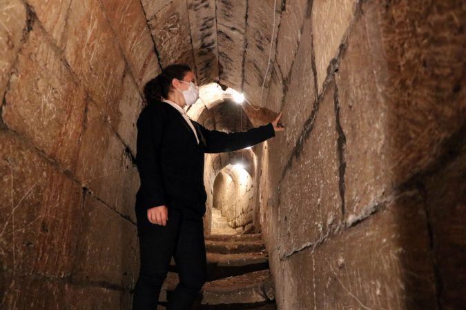 Tarihi Gaziantep Kalesi'nin altındaki tüneller de turizme açılacak 1