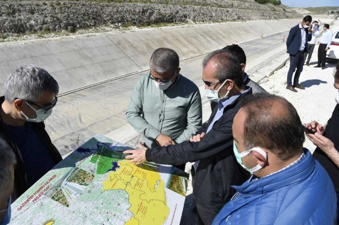 DSİ Genel Müdürü Yıldız, Gaziantep ve Kahramanmaraş'ta devam eden sulama inşaatlarını inceledi: 2