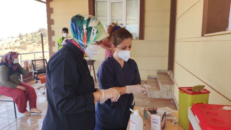 Amanos dağı eteklerinde zorlu aşı çalışmaları devam ediyor 6