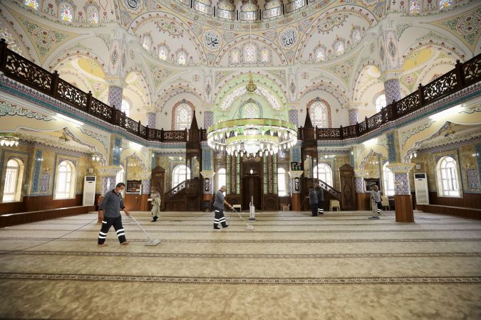 Foto Haber:Şehitkamil’deki camiler bayram namazına hazır 3