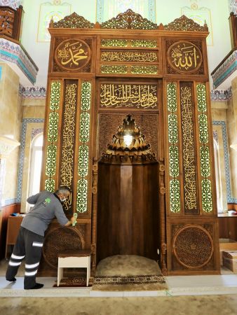 Foto Haber:Şehitkamil’deki camiler bayram namazına hazır 8