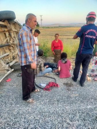 Son Dakika: Facia Gibi Kaza!  Tarım işçilerini taşıyan Gaziantep plakalı minibüs  Kahramanmaraş'ta devrildi: 1 ölü, 15 yaralı 8