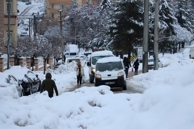 Foto Haber: Gaziantep'te kar yağışı manzaraları 6