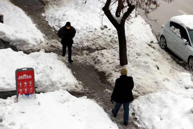 Foto Haber: Gaziantep'te kar yağışı manzaraları 8