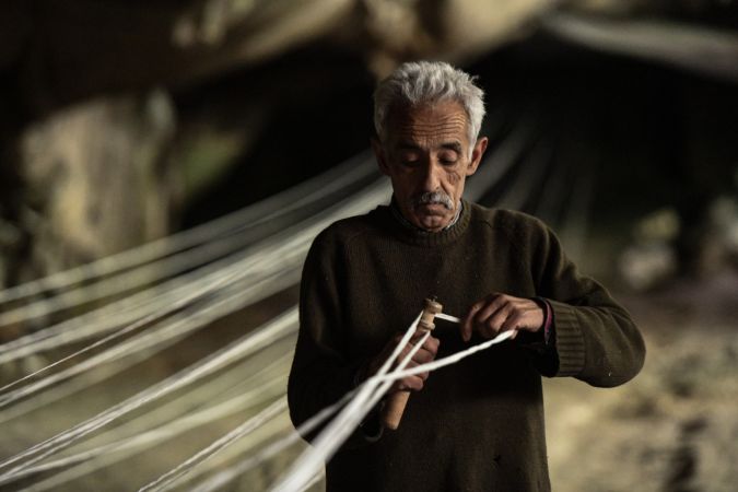 Gaziantep'te yaklaşık 60 yıldır mağarada kendir üretiyor...Gaziantep'in Unutulan El Emeği Mesleği 4