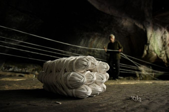 Gaziantep'te yaklaşık 60 yıldır mağarada kendir üretiyor...Gaziantep'in Unutulan El Emeği Mesleği 5