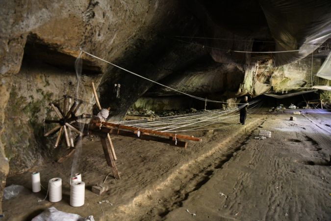 Gaziantep'te yaklaşık 60 yıldır mağarada kendir üretiyor...Gaziantep'in Unutulan El Emeği Mesleği 21