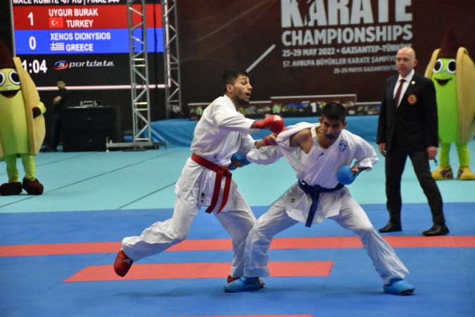 Gaziantep'te süren 57. Avrupa Büyükler Karate Şampiyonası'nda milli sporcular 6 altın, 1 gümüş madalya kazandı. 7