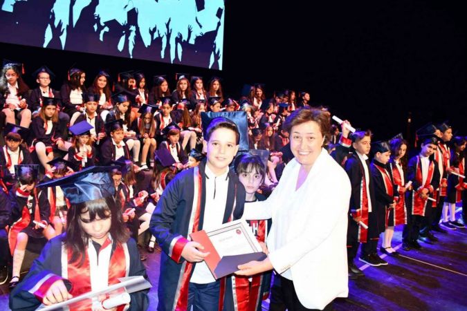 Gaziantep Kolej Vakfı Özel İlkokulu ögrencilerinde mezuniyet coşkusu 4