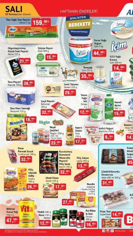 5 Temmuz Salı BİM Aktüel Ürün Kataloğu Yayınlandı: Kahvaltılık Ürünler İle Temizlik ve Hijyen Ürünleri Yarı Fiyattan Satışa Sunuldu! 2