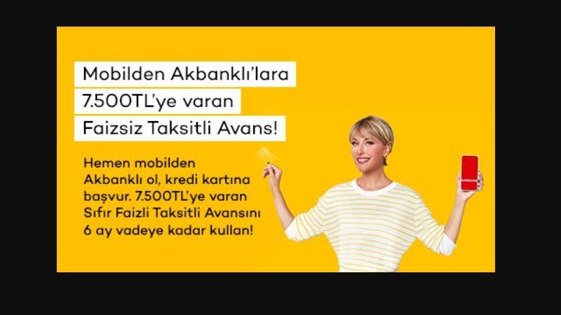 Akbank Duyurdu: 31 Temmuz'a Kadar Mobil Uygulamayı İndiren Herkese, Faizsiz 7 Bin 500 TL Ödenecek! 3