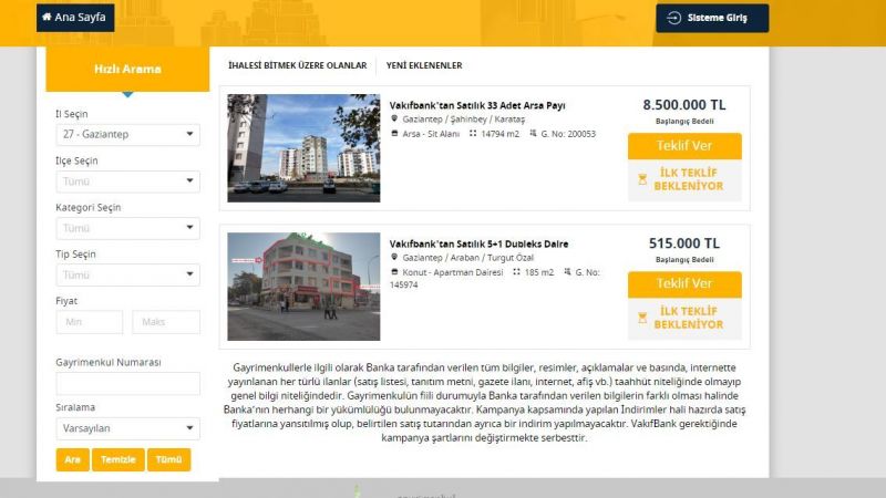 Gaziantep'te Yatırımlık Arsa Arayanların Dikkatine: Vakıfbank, 33 Adet Arsa Payını Uygun Fiyatlardan Satışa Çıkardı! Vakıfbank Gayrimenkul 2022 4