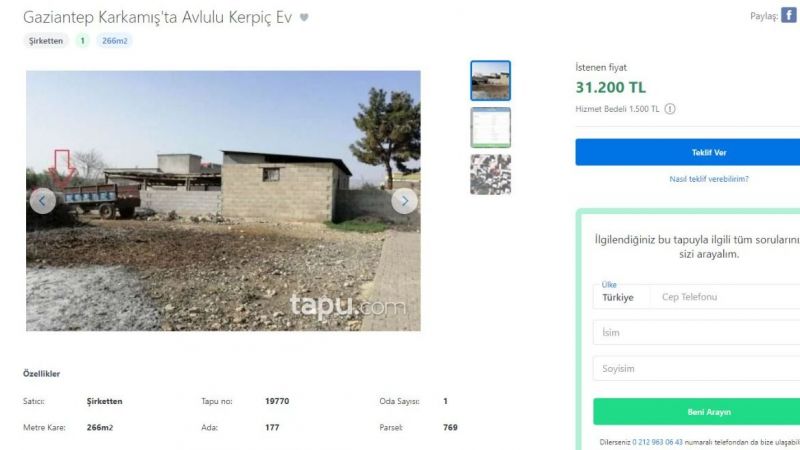 Gaziantep'te Bu Fiyata Ev Yok! 31 Bin TL'ye Düştü! Kaçırılmayacak Gayrimenkul Fırsatı! 2