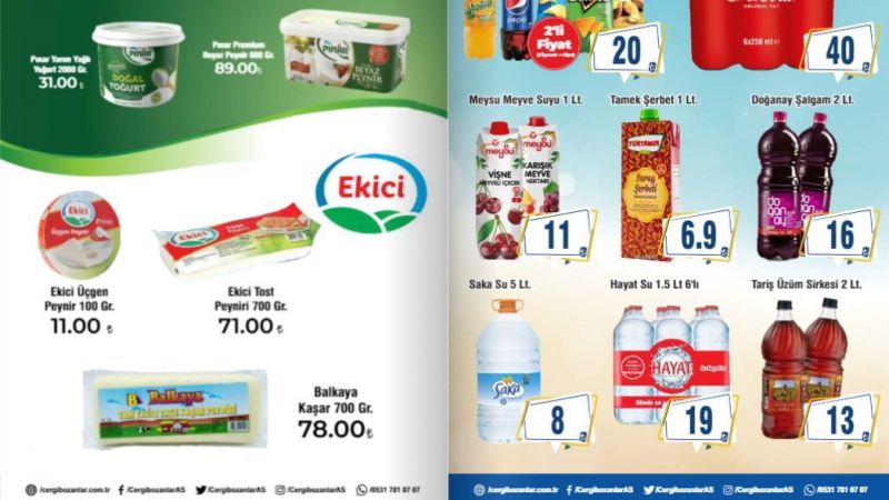 Cergibozanlar Market'ten Son Çağrı: Yarına Kadar Gelene Süt Ürünlerinden Temizlik Ürünlerine Her Şey Yarı Fiyatına! 2