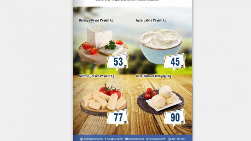 2- 11 Eylül Cergibozanlar Market İndirimli Ürün Kataloğu Yayınlandı Beyaz Peynirin Kilosu 53 TL'ye, Zeytinin Kilosu 23 TL'ye Düştü! Bu Fiyatlar Kaçmaz! 2
