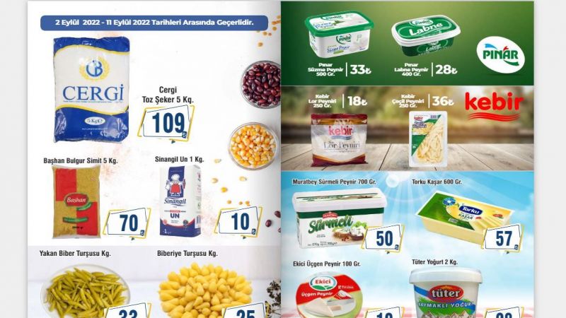 2- 11 Eylül Cergibozanlar Market İndirimli Ürün Kataloğu Yayınlandı Beyaz Peynirin Kilosu 53 TL'ye, Zeytinin Kilosu 23 TL'ye Düştü! Bu Fiyatlar Kaçmaz! 4