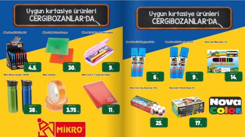 Veliler Dikkat: Gaziantep Cergibozanlar Market, Ay Sonuna Kadar Okul Gereçlerini Yarı Fiyatından Satışa Sunacak! Çantalar 100 TL, Kalemler 3 TL! 2