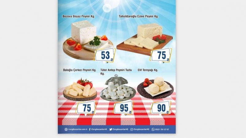 Gaziantep Cergibozanlar Market'te İndirimli Ürünler İçin Son 5 Gün! Beyaz Peynir 53 TL'ye, Sucuk 27 TL'ye Düştü! 2