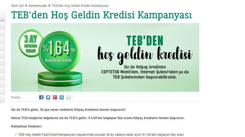 Türkiye Ekonomi Bankası'ndan 3 Ay Taksit Erteleme Fırsatı İle Düşük Faizli İhtiyaç Kredisi Kampanyası! Günde 31 TL Ödeyin, 10 Bin TL'niz Hesabınıza Yatsın! 3