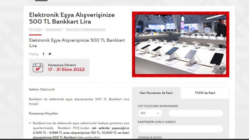 Ziraat Bankası’ndan Elektronik Alışverişi Yapanlara 500 TL Hediye! Kampanya Devam Ediyor… Kampanyada Son Gün 31 Ekim! 2