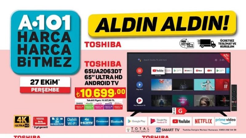 Ev Mobilyası ve Elektronik Eşya Alacaklar Toplanın! A101, İndirimin Kralını Yaptı! İşte 27 Ekim 2022 Perşembe A101 Marketleri Aktüel Ürün Kataloğu… 3