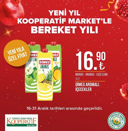 Gaziantep'te Yeni Yıl İndirimlerini Duyan Vatandaşlar Tarım Kredi Marketlere Akın Edecek! Tarım Kredi yeni yıl öncesi sürpriz indirimlerle geldi! Tarım Kredi Marketleri yeni yıl kampanyasında hangi ürünlerde indirim yap 18