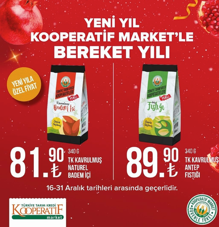 Gaziantep'te Yeni Yıl İndirimlerini Duyan Vatandaşlar Tarım Kredi Marketlere Akın Edecek! Tarım Kredi yeni yıl öncesi sürpriz indirimlerle geldi! Tarım Kredi Marketleri yeni yıl kampanyasında hangi ürünlerde indirim yap 21