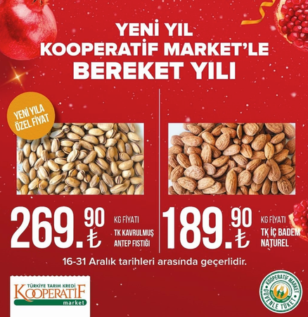 Gaziantep'te Yeni Yıl İndirimlerini Duyan Vatandaşlar Tarım Kredi Marketlere Akın Edecek! Tarım Kredi yeni yıl öncesi sürpriz indirimlerle geldi! Tarım Kredi Marketleri yeni yıl kampanyasında hangi ürünlerde indirim yap 22