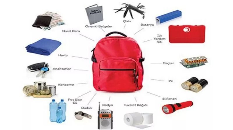 AFAD tek tek listelemişti: deprem çantanız her zaman hazır olsun! Deprem çantası nasıl hazırlanır? İşte madde madde çanta hazırlama 2