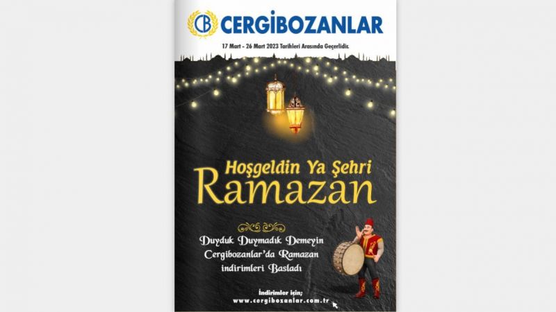 Gaziantep Cergibozanlar Market'te Ramazan Heyecanı Başladı! 26 Mart Tarihine Kadar Tüm Gıda Ürünleri Dip Fiyatlardan Satışta! 2