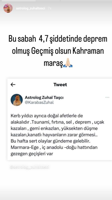 Ünlü Astrolog Zuhal Taşcı, Yine Haklı Çıktı! Kahramanmaraş'ta Deprem Meydana Geldi! 3