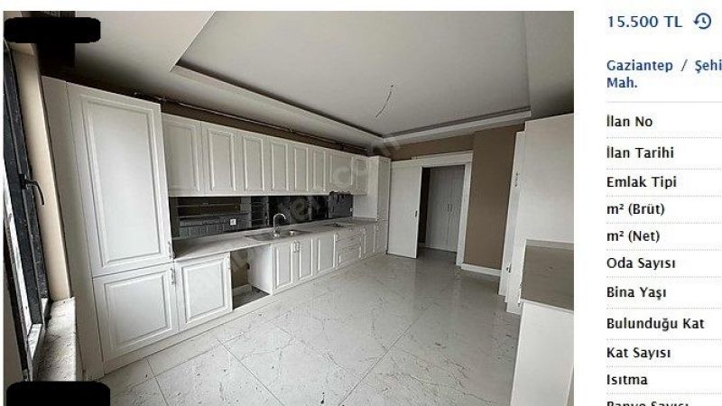 Deprem sonrası Gaziantep'te kira fiyatları uçtu! 1+1, 2+1, 3+1 kiralık daire fiyatları 16 bin TL'ye dayandı 3