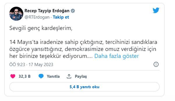 Cumhurbaşkanı Erdoğan Sosyal Medya Üstünden Genç Seçmenlere Seslendi! ‘Güçlü Desteğinize Güveniyorum’ Açıklaması! 3