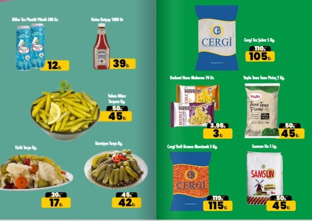 Cergibozanlar Market'te temel gıda indirimi: 5 kg un 45 TL, 5 kg kırmızı mercimek 115 TL, 2 kg pirinç 45 TL! Son gün 21 Mayıs! 2
