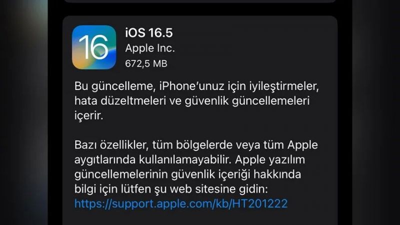 Beklenen iOS sürümleri yayınlandı! İşte iOS 16,5 sürümünün özellikleri! 2