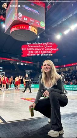 Galatasaray'ın basketbol karşılaşmasında, Hande Sarıoğlu rüzgarı: “Bize şekil kesilmez!” 2