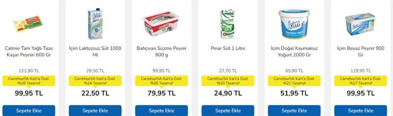 22 Mayıs 2023 CarrefourSA Market fırsat ürünleri duyuruldu: Soğan 7 TL, peynir 79 TL, kıyma 279 TL! 3