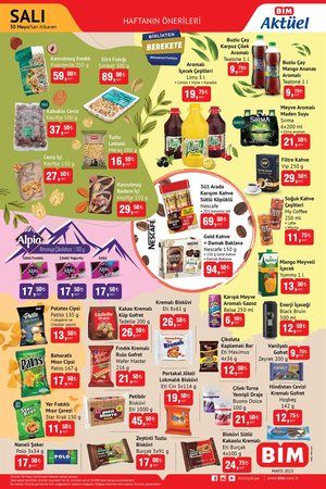 30 Mayıs Salı BİM aktüel ürün kataloğu yayınladı! Poşetini kapan markete koştu: Beyaz peynir 34 TL, taze peynir çeşitleri 18 TL! 3