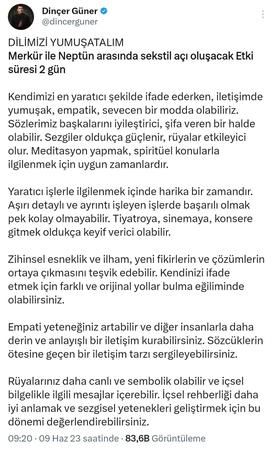 Astrolog Dinçer Güner 'Etkisi 2 gün' diyerek uyardı: “Dilimizi yumuşatalım!” 2