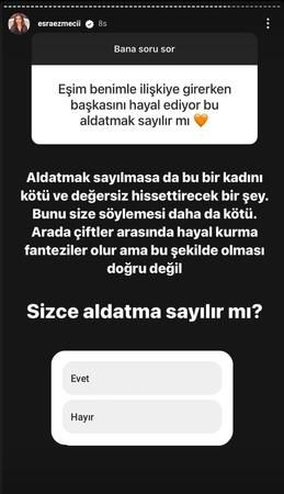 Cinsel ilişkide eşi yerine başkasını hayal etti! “Bu aldatmak sayılır mı?” diyen kadın tepki çekti! Esra Ezmeci'nin yanıtı olay yarattı! 2