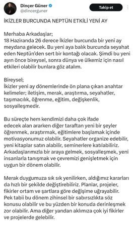 Dinçer Güner'den dikkat çeken paylaşım: “Türkiye'de gizli kalan olaylar açığa çıkacak!” 2