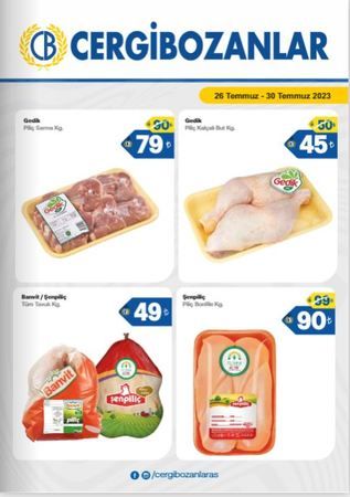 Gaziantep Cergibozanlar Market'ten 5 günlük indirim çağrısı! Gıda ürünlerinin fiyatları dibe çekildi: Bütün piliç 49 TL, bonfile 90 TL, but 45 TL! 3