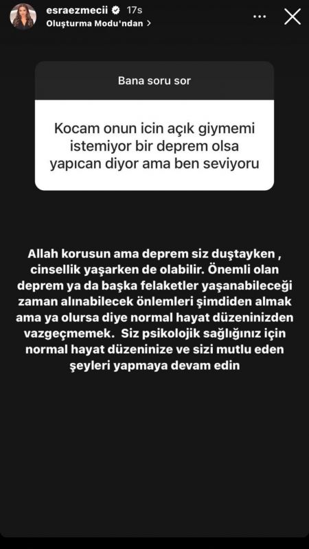 Erkeklerin sevgilileri için kıyafet tercihleri olay yarattı! Biri tayt ile cinsel ilişki istedi, diğeri 'kapalı giyin' dedi... Esra Ezmeci'nin yanıtları... 3