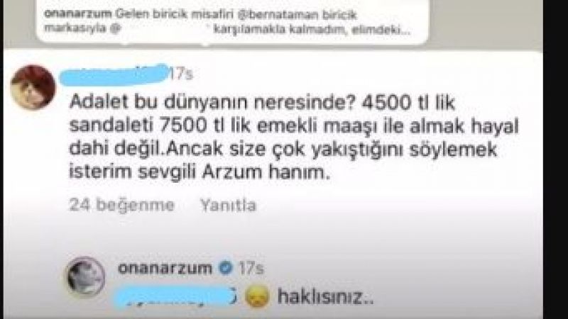 Arzum Onan terliklerinin fiyatına yorum yapan takipçisine kayıtsız kalamadı: O yanıt gündemi salladı! 3