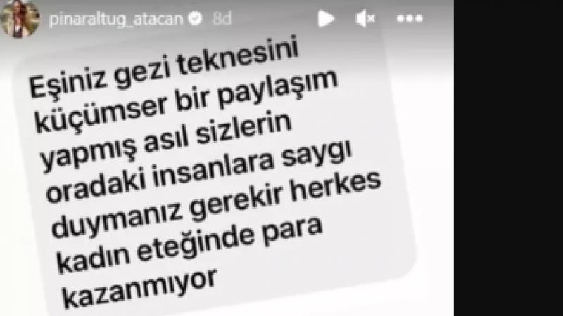 Pınar Altuğ eşine gelen çirkin yoruma dayanamadı, cevabı yapıştırdı! “Saygınız ve tavrınız…” 2