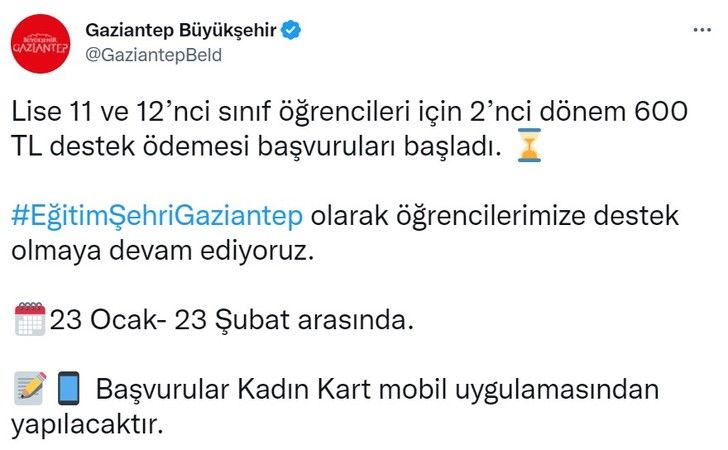 Gaziantep’te öğrenciye 6.400 TL destek ödemesi yapılacak! Ödemeleri kimler, nasıl alabilecek? 2