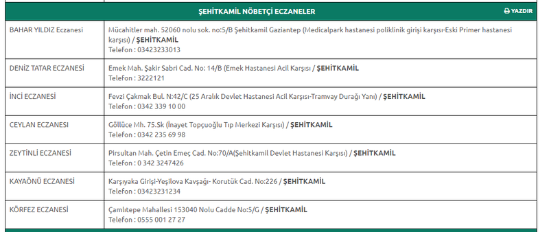 16 Eylül 2023 Cumartesi Gaziantep Nöbetçi Eczaneleri: Gaziantep Eczacılar Odası bizzat açıkladı… Liste burada, cadde cadde dolaşmayın! 3