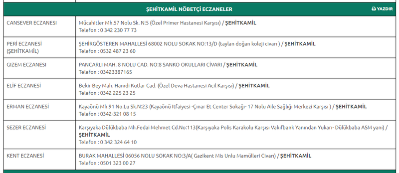 22 Eylül 2023 Cuma Gaziantep nöbetçi eczaneleri: Gaziantep Eczacı Odası’ndan az önce paylaşıldı! 24 saat açık kalacaklar! 3