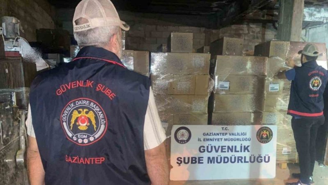 Gaziantep’te durdurulan bir araçta 4 milyon liralık taklit ürün ele geçirildi