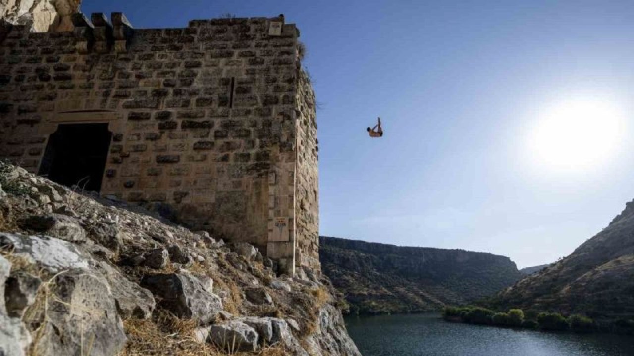 Red Bull Sporcusu Aidan Heslop’tan, Gaziantep Rumkale’de etkileyici dalış
